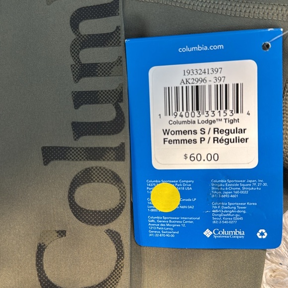 NWT Colombia Leggings - Picture 4 of 5